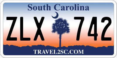 SC license plate ZLX742