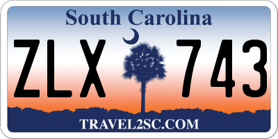 SC license plate ZLX743