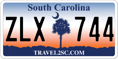 SC license plate ZLX744