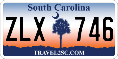 SC license plate ZLX746