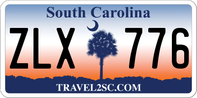 SC license plate ZLX776