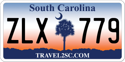 SC license plate ZLX779