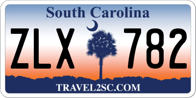 SC license plate ZLX782