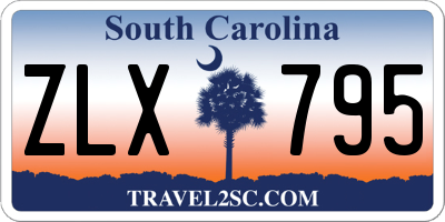 SC license plate ZLX795