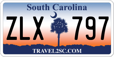 SC license plate ZLX797