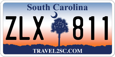 SC license plate ZLX811