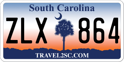 SC license plate ZLX864