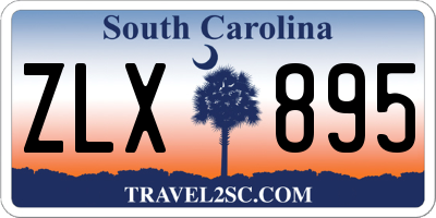 SC license plate ZLX895