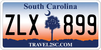 SC license plate ZLX899