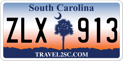 SC license plate ZLX913