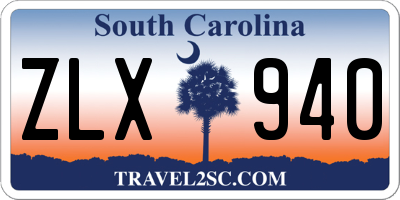 SC license plate ZLX940