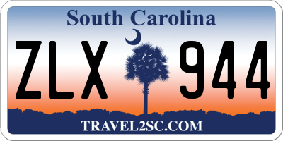 SC license plate ZLX944