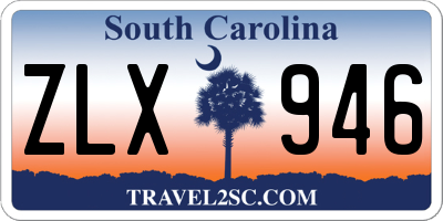 SC license plate ZLX946