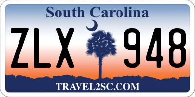 SC license plate ZLX948
