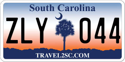 SC license plate ZLY044