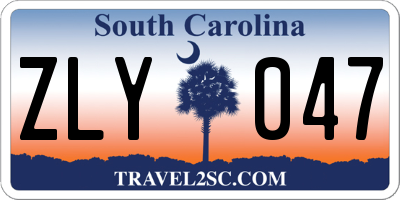 SC license plate ZLY047