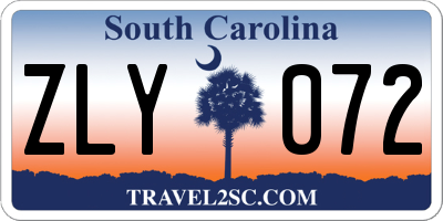 SC license plate ZLY072