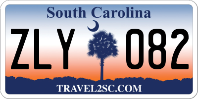 SC license plate ZLY082