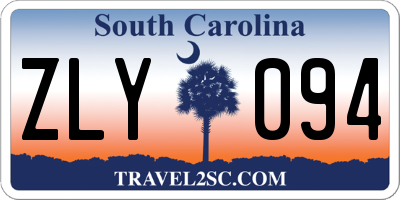 SC license plate ZLY094