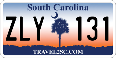 SC license plate ZLY131