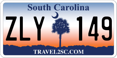 SC license plate ZLY149