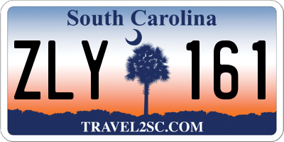 SC license plate ZLY161