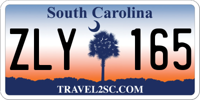 SC license plate ZLY165