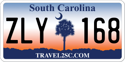 SC license plate ZLY168