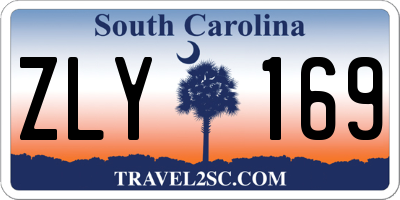 SC license plate ZLY169