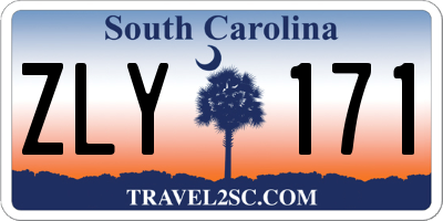 SC license plate ZLY171