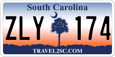 SC license plate ZLY174