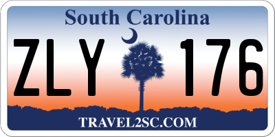 SC license plate ZLY176