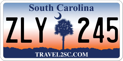 SC license plate ZLY245