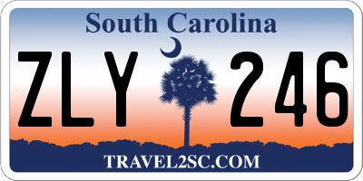 SC license plate ZLY246