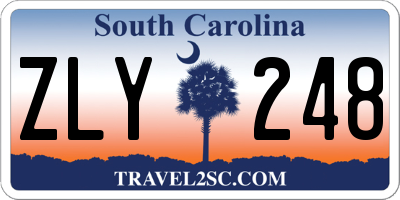 SC license plate ZLY248