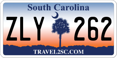 SC license plate ZLY262