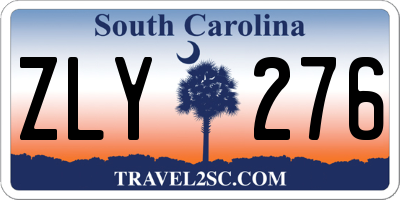 SC license plate ZLY276