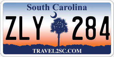 SC license plate ZLY284