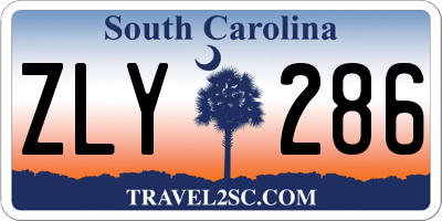 SC license plate ZLY286