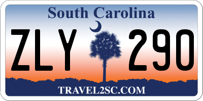 SC license plate ZLY290