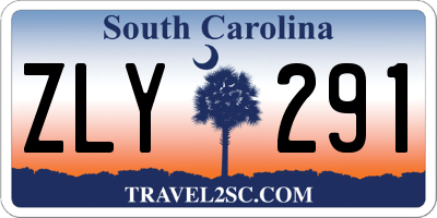 SC license plate ZLY291