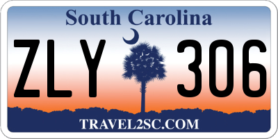SC license plate ZLY306