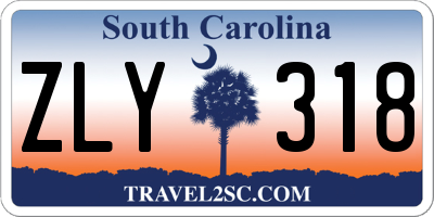 SC license plate ZLY318