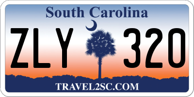 SC license plate ZLY320