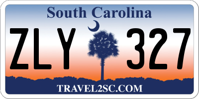 SC license plate ZLY327