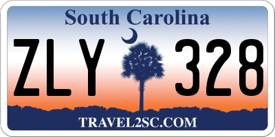 SC license plate ZLY328