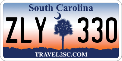 SC license plate ZLY330