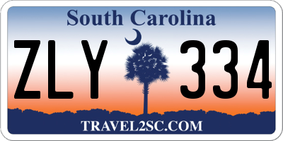SC license plate ZLY334