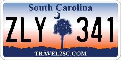 SC license plate ZLY341