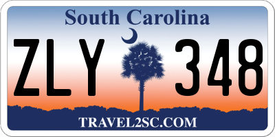 SC license plate ZLY348